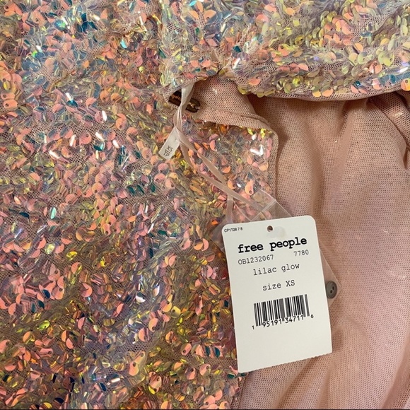 Free People Moonstruck Sequin Open Back Top - Picture 8 of 13